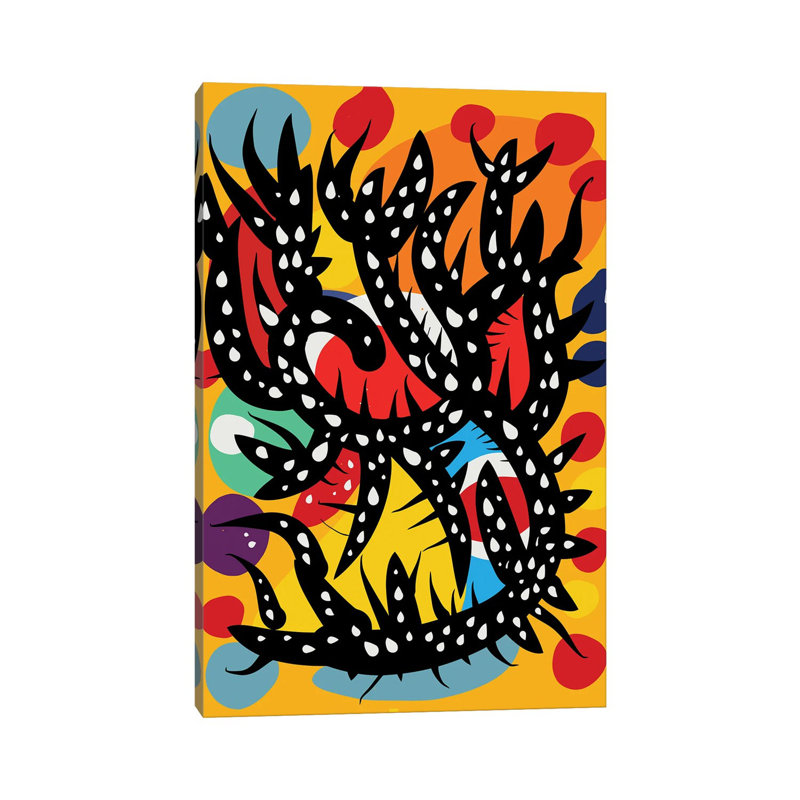 Orange Is Then Night In The Black Forest by Emmanuel Signorino - Wrapped Canvas Gallery-Wrapped Canvas Giclée