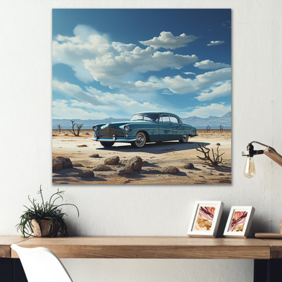 Une voiture rétro I sur toile