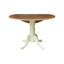 Table de salle à manger à abattant à rallonge en bois d'hévéa massif 42 po Philipston-1416398434-1416398433