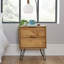 Rothley 2 Drawer Solid Wood Bedside Table-1043390908