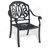 5-Piece Set Of Cast Aluminum Patio Furniture With Brown Cushions-486799552