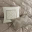 Ensemble d'édredon touffeté 7 pièces grand taupe-121790450-121790451