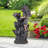 27.76"H Resin LED Fountain With Angel Statue