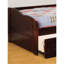 Lit de jour en bois massif de style cerisier traditionnel avec lit gigogne simple et ensemble de lattes, configuration confortable à profil bas, mesure de 77,37 po de profondeur, largeur de 40,15 po, hauteur de 23,17 po, assemblage requis - fini