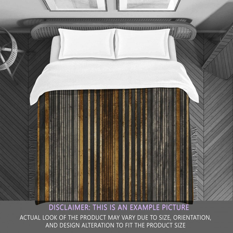 Polyester Striped Comforter, King Comforter