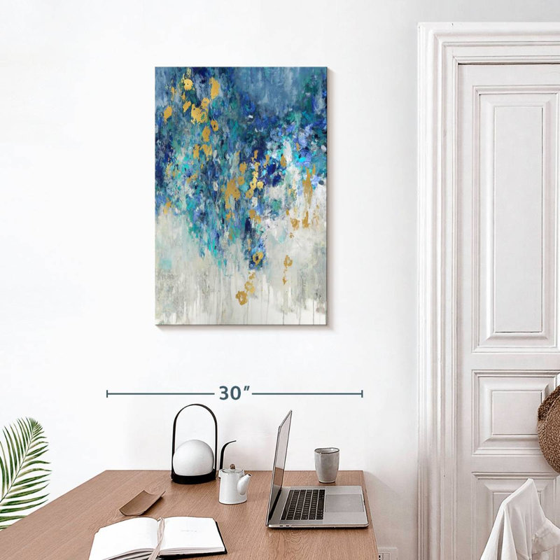 Avery Cascading Blues II, 30" H x 20" W