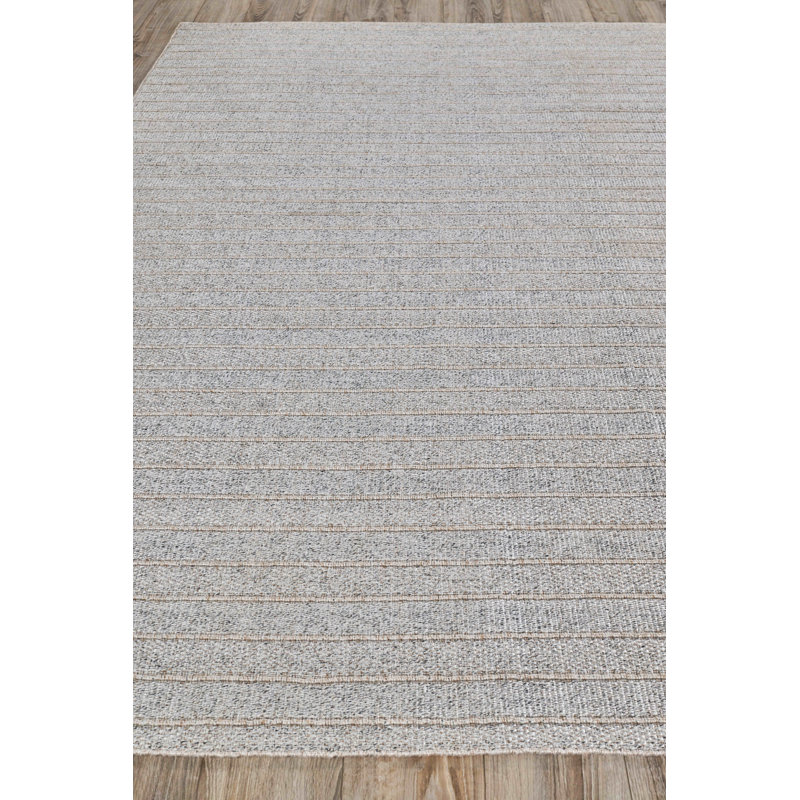 Nova Striped Area Rug in Natural Beige, Rectangle 15' x 17'