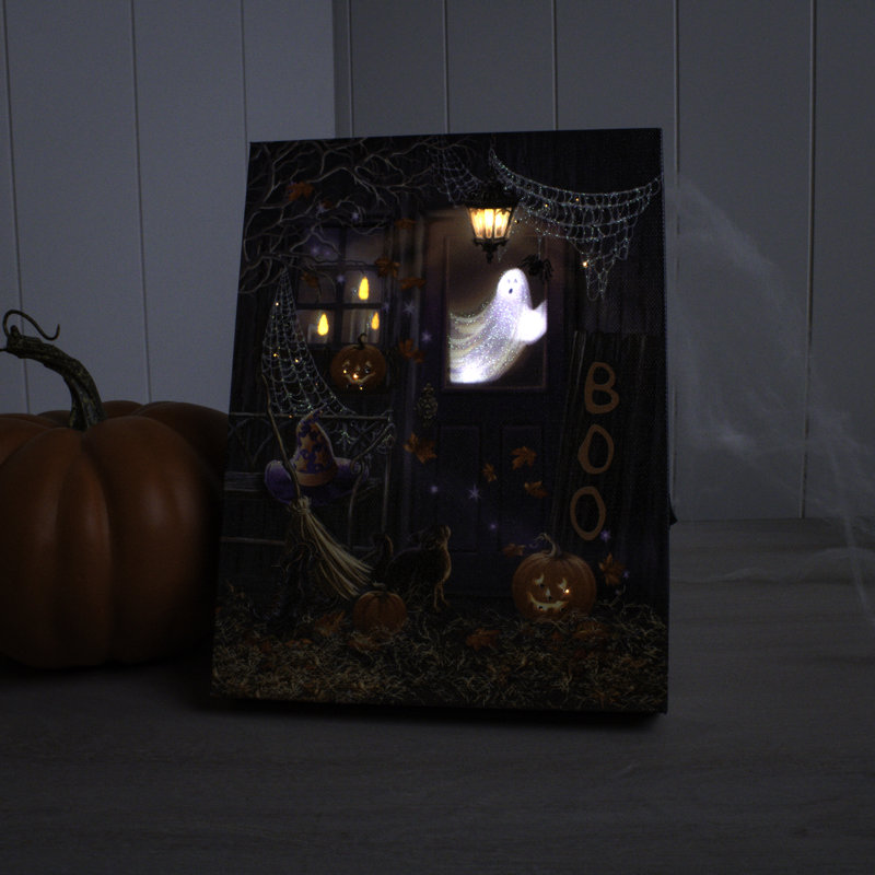 Boo 8x6 Lighted Tabletop Canvas