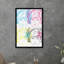 Iris Portrait In CMYK - Picture Frame Print