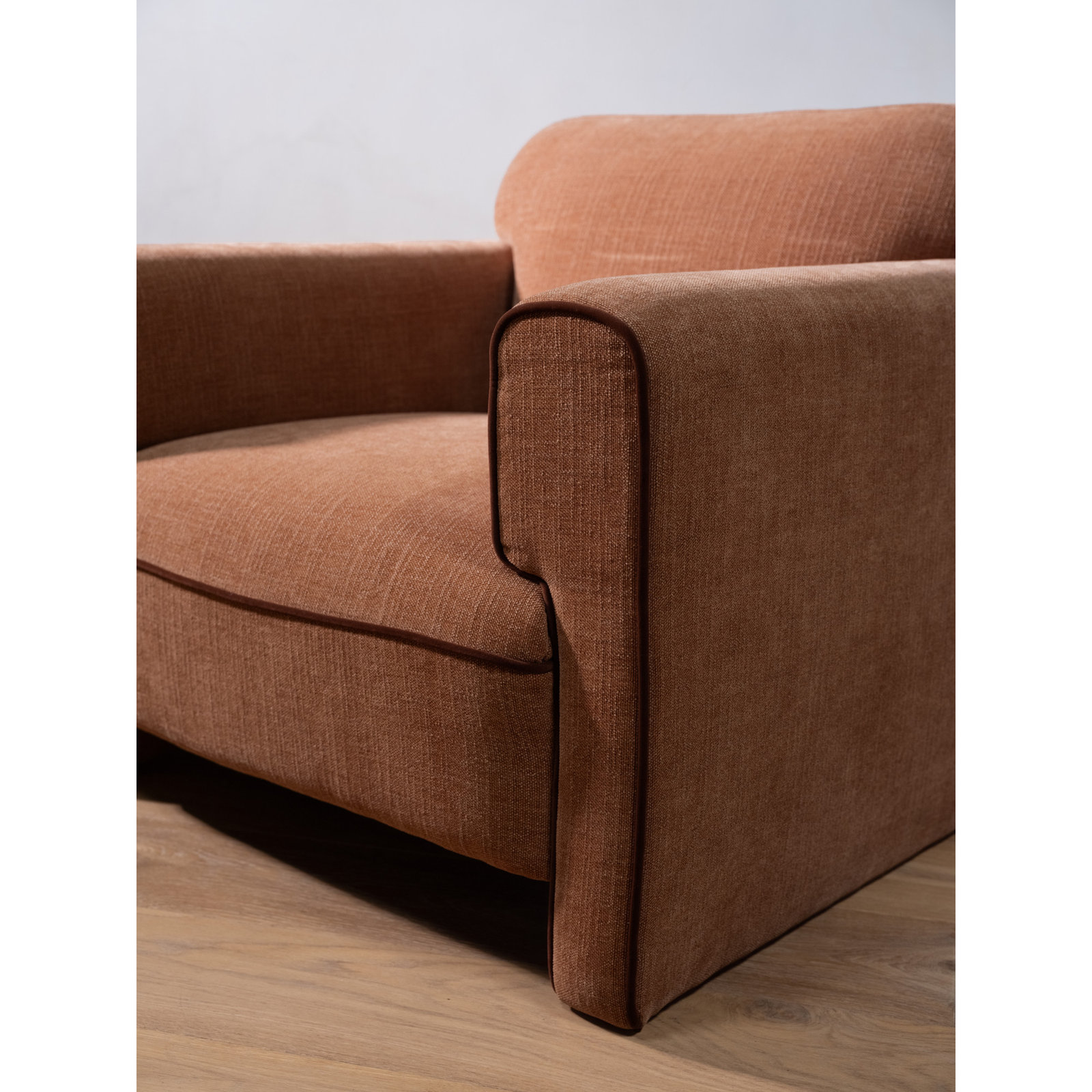 Bieke Accent Chair Chartreuse, Solid Color, Brown