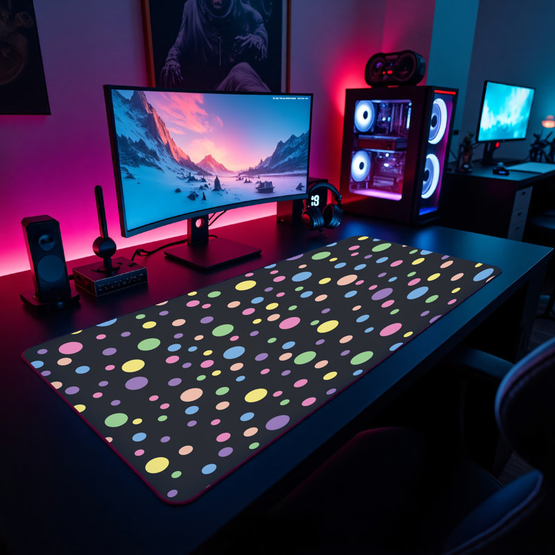 Polyester Desk Pad, 14.4x12.1