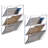 2 Piece Acrylic Mail Storage Wall Organizer