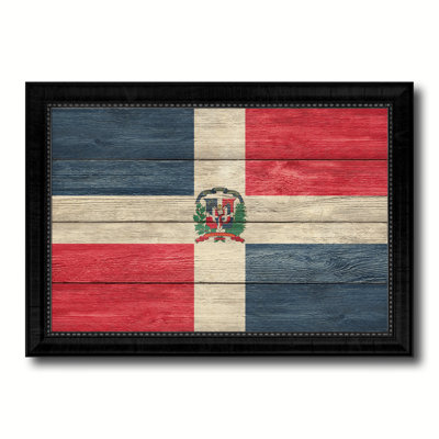 Dominican Republic Country Flag Print on Canvas