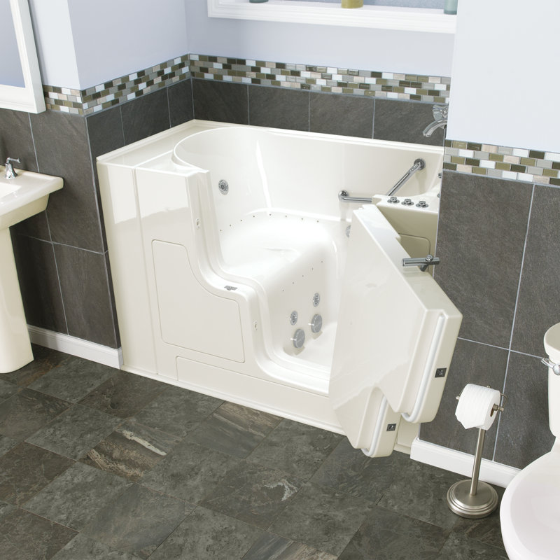 Baignoire à porte 52 po x 30 po Combinaton, Lin, Droite
