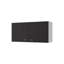 Armoire murale Napoles, deux tablettes, double porte - blanc / gris clair-2003566289