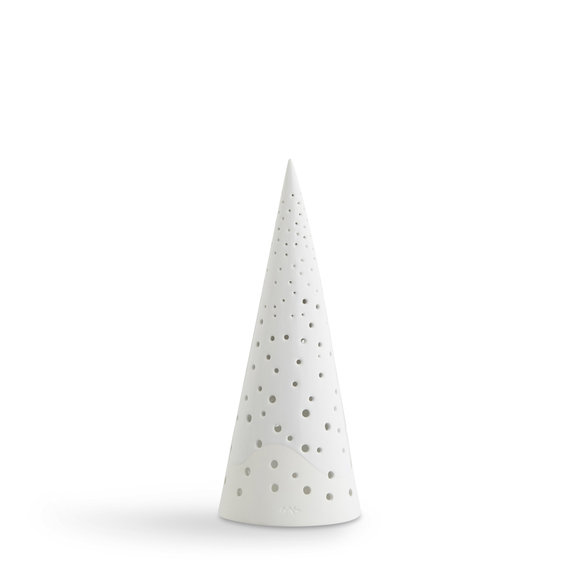 Nobili Bone China Tabletop Lantern Candle Holder, Snow White, 10" H x 4.1" W x 4.1" D