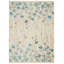 Tapis à motif floral ivoire Zaizi-87129206