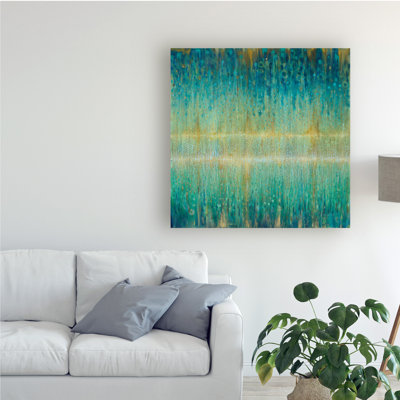 « Pluie abstraite I » par Danhui nai, reproduction d’art sur toile