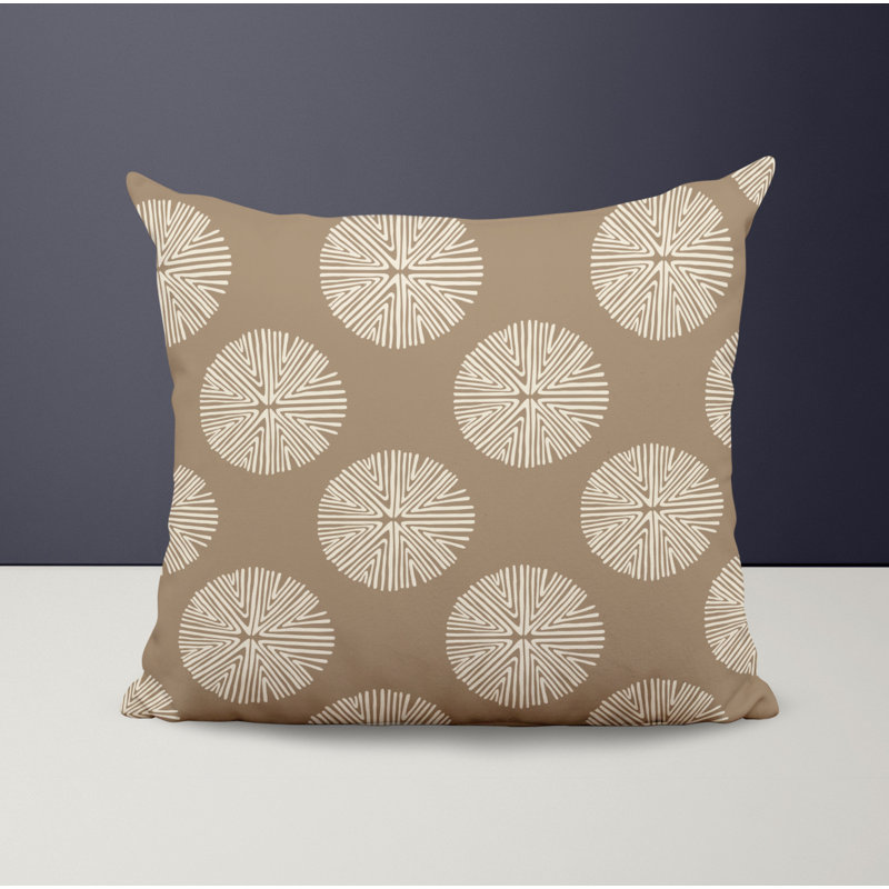 Housse et insert de coussin décoratif en polyester, Beige, L 17 po x H 17 po