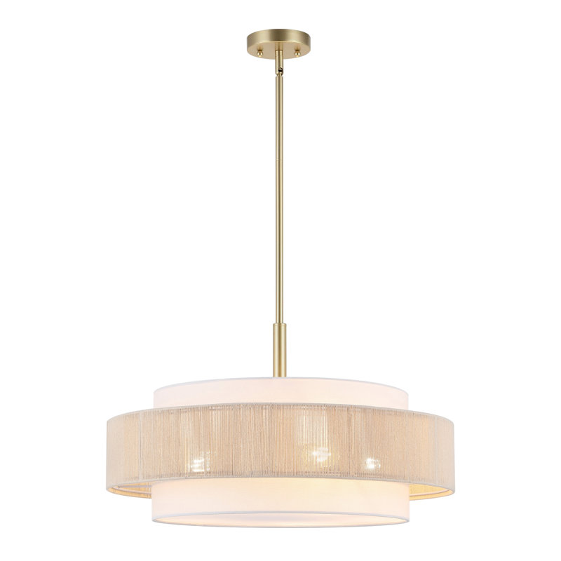 Lustre tambour 5 lumières Reenat, Gold