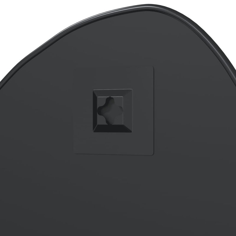 Olle Free Form Wall Mirror, 50cm x 40cm, Black