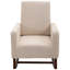 Chaise berçante d'appoint avec base en bois massif HOMcom