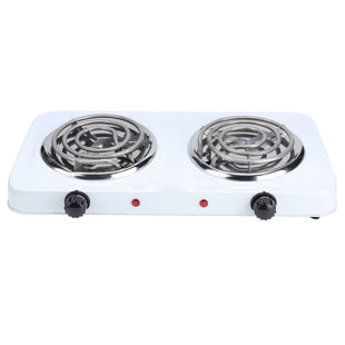 Electric Stove, US Plug 110V Double Heating Plate Stove 2000W For Kitchen  For Office