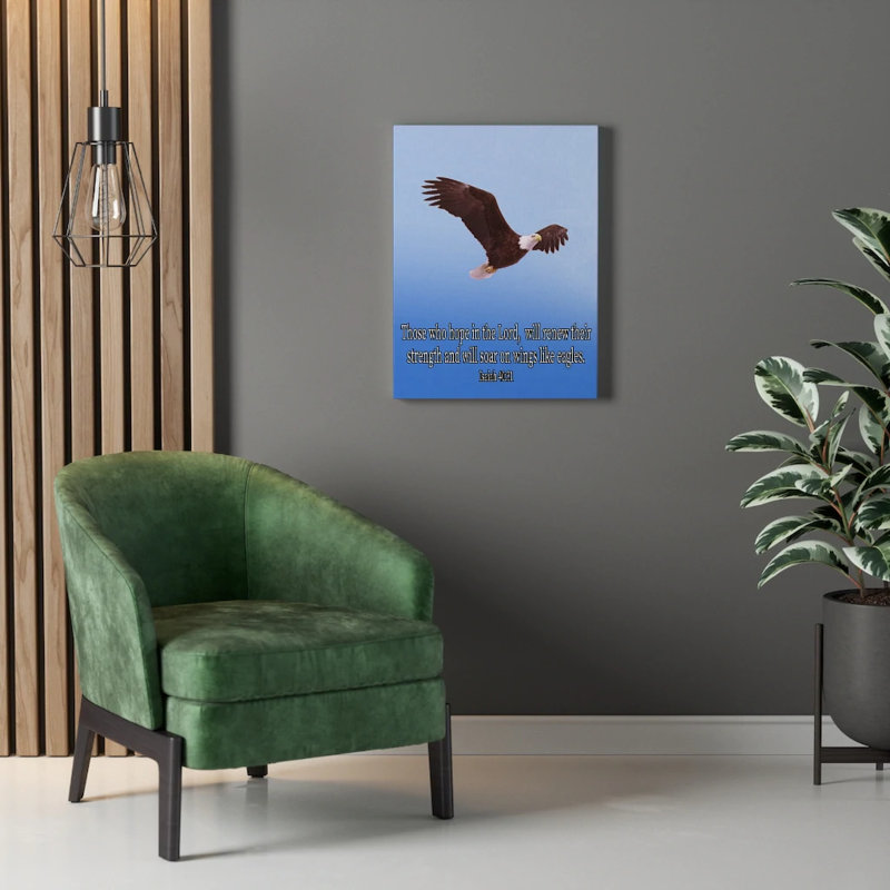 Soar With The Lord - Wrapped Canvas Print, 61cm H x 46cm W