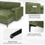 Canapé et chaise modulaire réversible de 97 po de large Rentschler