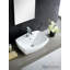 Lavabo de salle de bain vasque rectangulaire en céramique avec trop-plein Modern