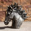 Statue de jardin antique tête de cheval