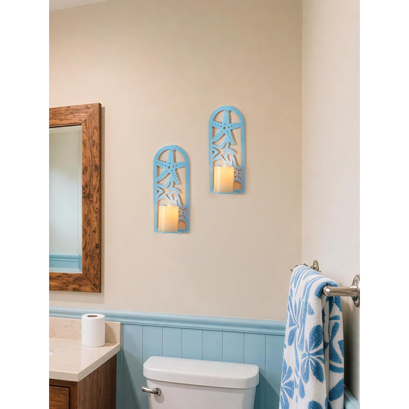 Wall Mounted Coastal Candle Holder