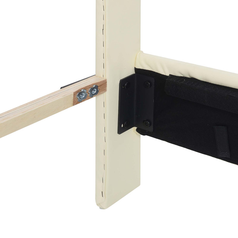 Full Size Upholstered Platform Bed With Rainbow Shaped And Height-Adjustbale Headboard,LED Light Strips