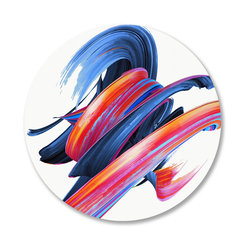 Twisting Strokes " Twisting Strokes ", Plastic/Acrylic, 24" H x 24" W