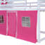 Bunk Wood House Bed With Elegant Windows, Sills And Tent-973417055-973417058