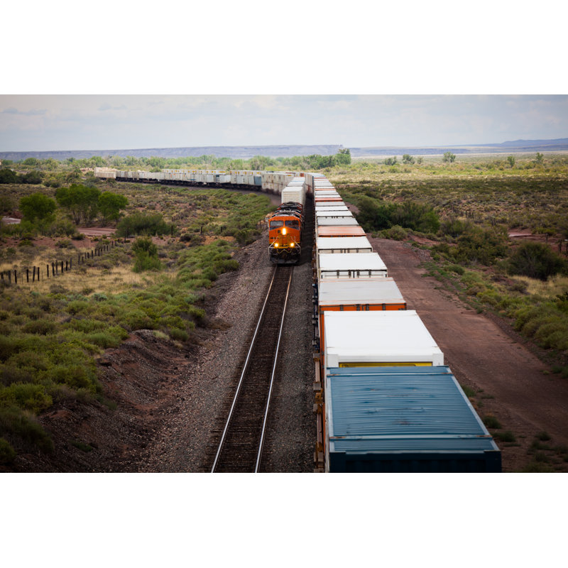 Train on The Railroad, Usa by Zodebala, 20" H x 30" W