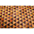 Cowhide Patchwork Orange Rug 5'1" x 5'1"