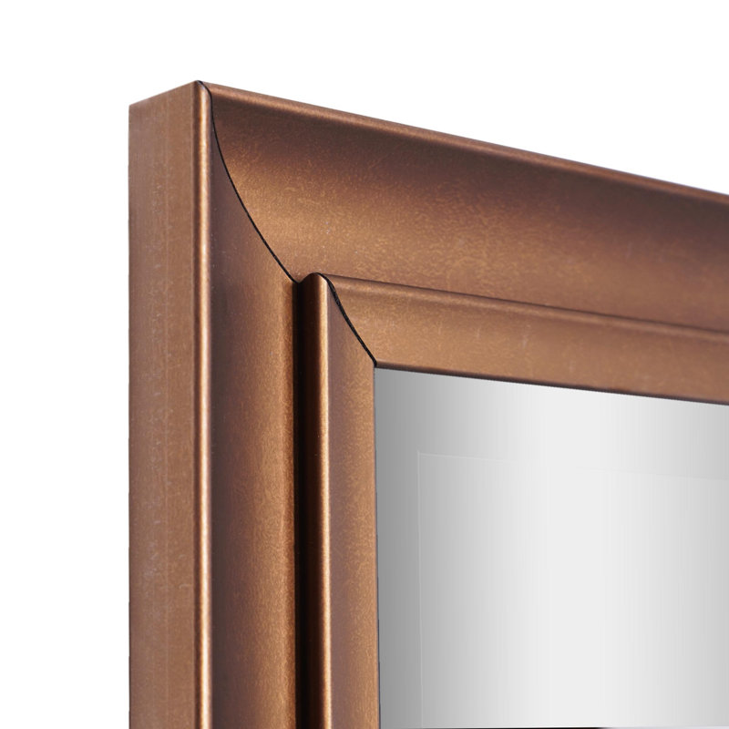 Willhoite Polystyrene Rectangle Mirror, Gold