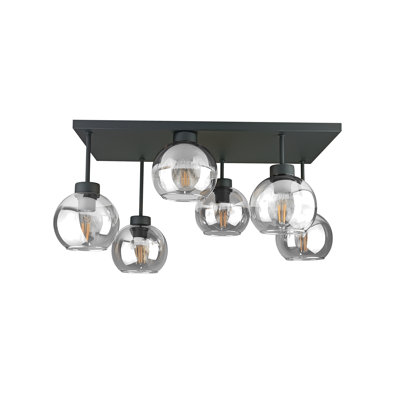 Alexender Glass Semi Flush Mount
