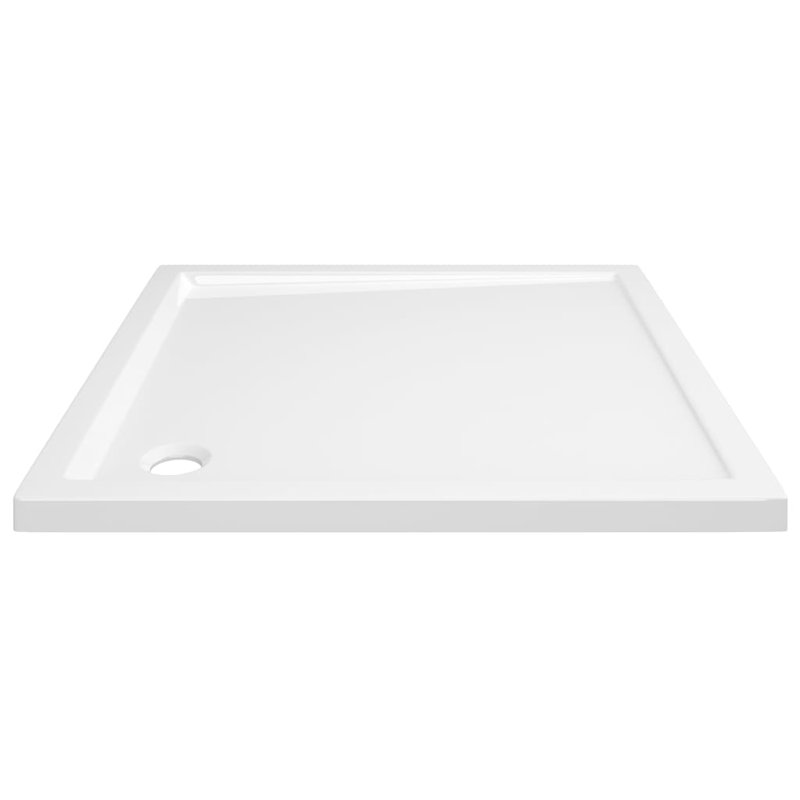 Jamieson Plastic Shower Tray, 4cm H x 80cm W x 80cm D, White, Corner