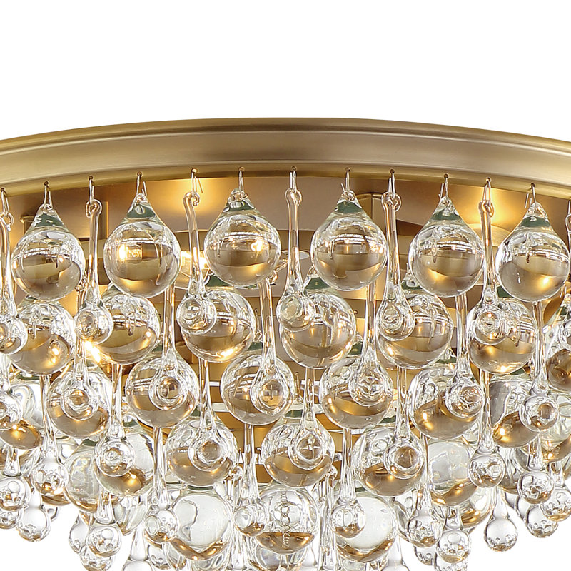 Calypso 6 Light Flush Mount, Vibrant Bronze