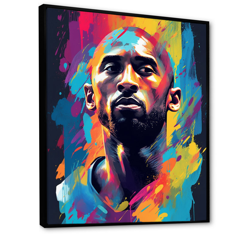 «Kobe Memory II», reproduction sur toile, H 44 po x l 34 po x P 1,5 po, Cadre flottant noir