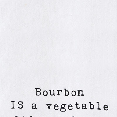 Serviette imprimée Bourbon Is A Légume