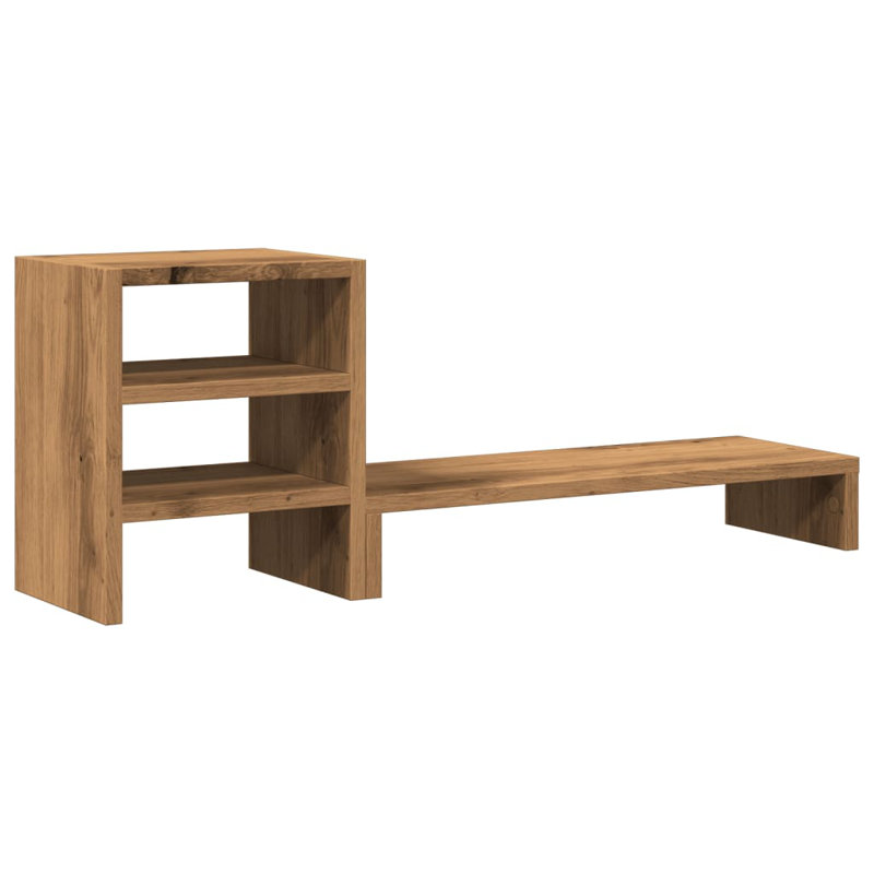 Shamequa Manufactured Wood Monitor Stand, Artisian Oak