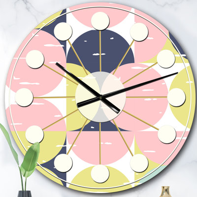 Horloge murale rétro Mid-Century