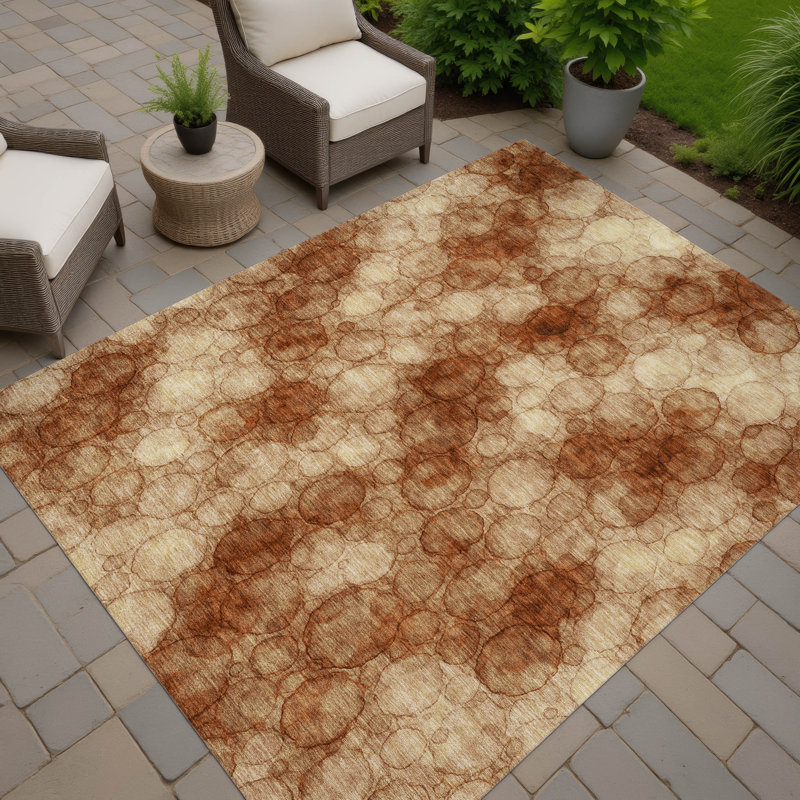 Machine Washable Indoor/Outdoor Chantille ACN2424 Abstract Rug, Rectangle 8' x 10'