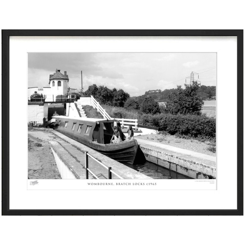 Wombourne, Bratch Locks C1965 - Single Picture Frame Print, 60cm H x 80cm W x 2.3cm D
