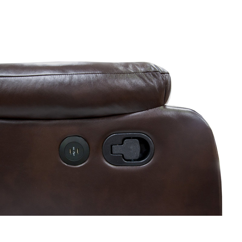 Recliner Loveseat PU Leather Recliner Sofa Oversized Recliner Modern Sofa Convertible Sofa, Brown