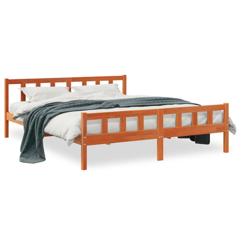 Gelston Solid Wood Bed, European Kingsize (160 x 200cm)