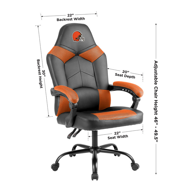 Executive Chair with Headrest, NFL Cleveland Browns